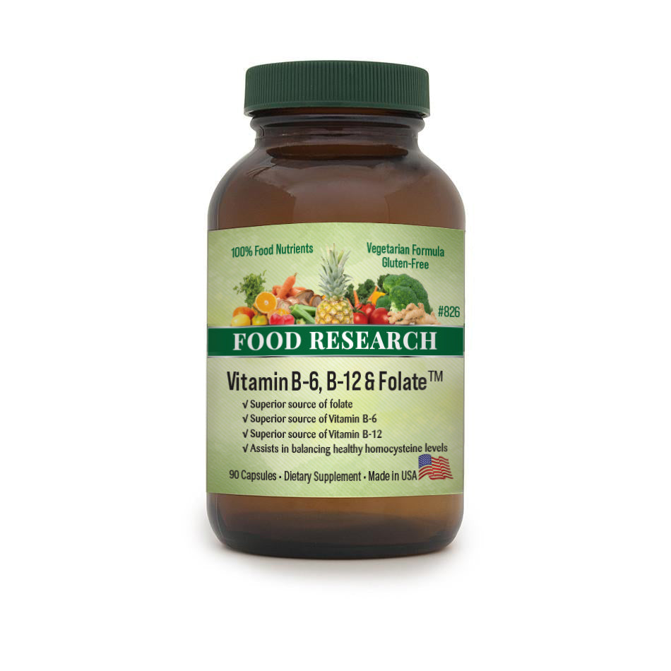 Vitamin B-6, B-12, & Folate — 90 Capsules