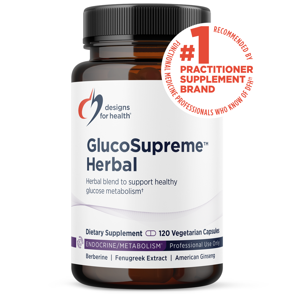 GlucoSupreme Herbal — 120 Capsules